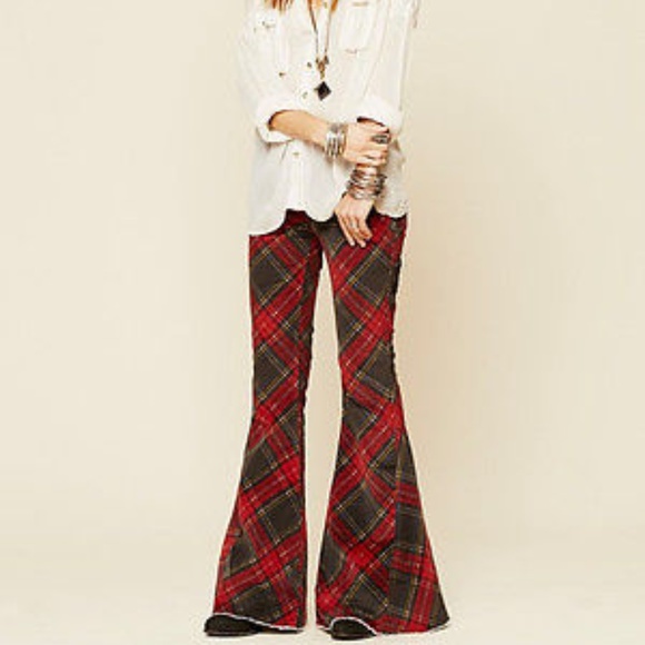 plaid flares